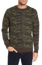 Men's Slate & Stone Wool Camo Sweater, Size - Green