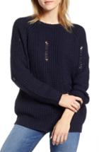 Women's Bishop + Young Simone Ripped Shaker Sweater - Blue