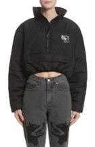 Women's Ashley Williams Misery Crop Puffer Coat - Black