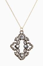 Women's Armenta Old World Diamond Scroll Pendant Necklace