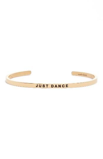 Women's Mantraband Just Dance Engraved Cuff