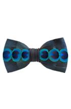 Men's Brackish & Bell Abalone Feather Bow Tie