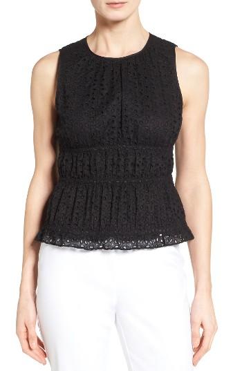 Women's Classiques Entier Smocked Eyelet Shell