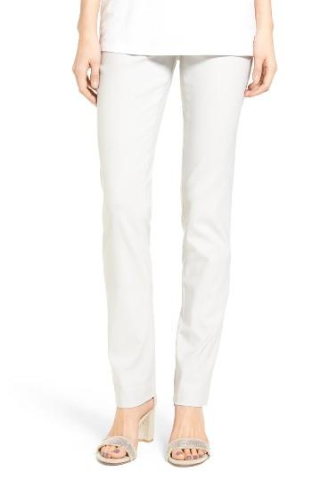 Women's Nic+zoe Wonder Stretch Straight Leg Pants - White