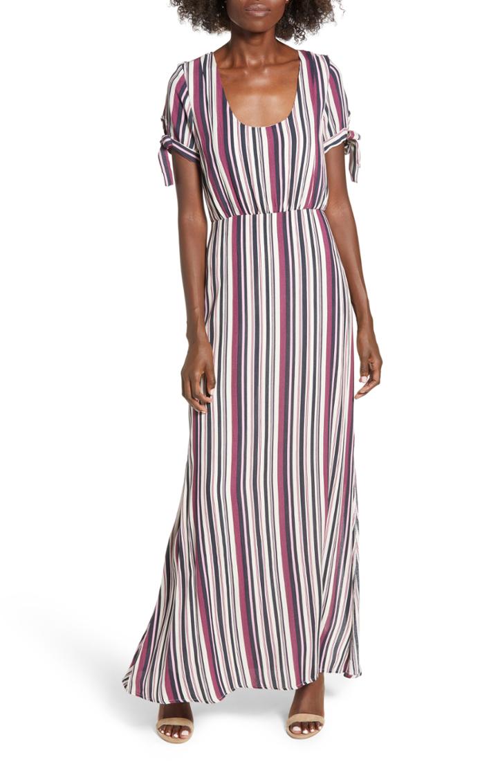 Women's Row A Tie Sleeve Maxi Dress