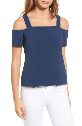 Women's Cooper & Ella Ava Cold Shoulder Top, Size - Blue