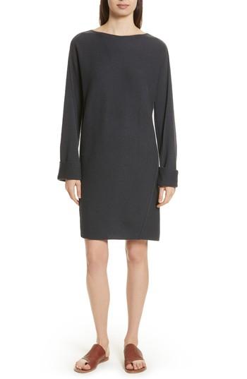 Women's Vince Twisted Seam Wool & Cashmere Sweater Dress - Grey