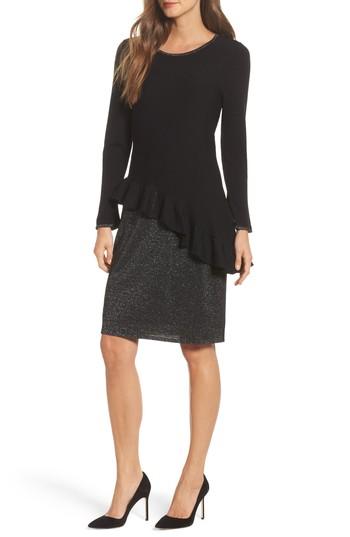 Women's Nic+zoe Ruffled Up Two-piece Dress - Black