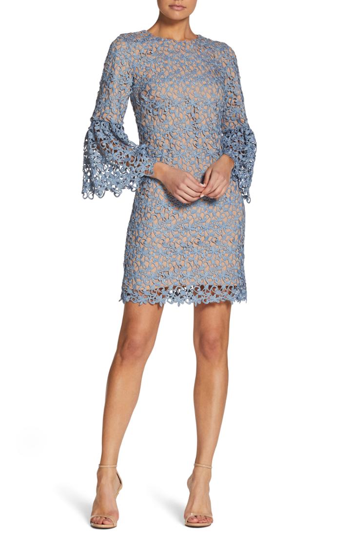 Women's Dress The Population Crochet Shift Dress
