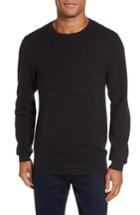 Men's Calibrate Ottoman Ribbed Crewneck Sweater - Black