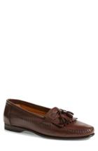 Men's Santoni 'forester' Kiltie Tassel Loafer .5 Ee - Brown