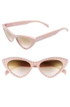 Women's Moschino 52mm Cat's Eye Sunglasses - Pink