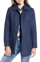 Women's Pendleton Casper Mel Wool Blend Barn Coat - Blue