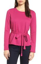 Women's Halogen Grommet Tie-waist Top - Purple