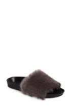 Women's Raye Sirius Faux Fur Slide M - Black