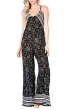 Women's Green Dragon Cape Cod Unconstructed Cover-up Jumpsuit - Black