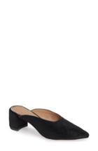 Women's Linea Paolo Zadie Ii Genuine Calf Hair Mule .5 M - Black