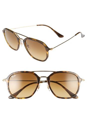 Women's Ray-ban 52mm Square Sunglasses - Havana