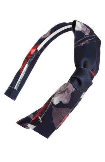 Cara Flower Print Bow Headband