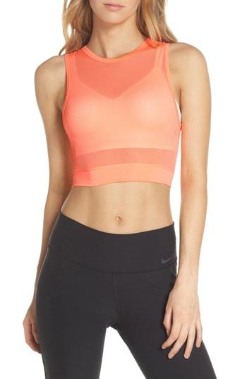 Women's Nike Miler Crop Mesh Running Tank
