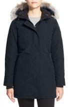 Women's Canada Goose Victoria Down Parka With Genuine Coyote Fur Trim - Blue