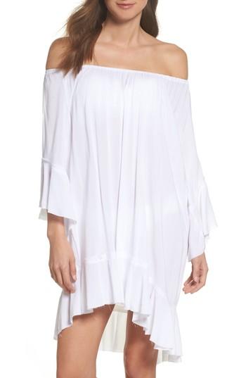 Women's Elan Off The Shoulder Cover-up Dress, Size - White