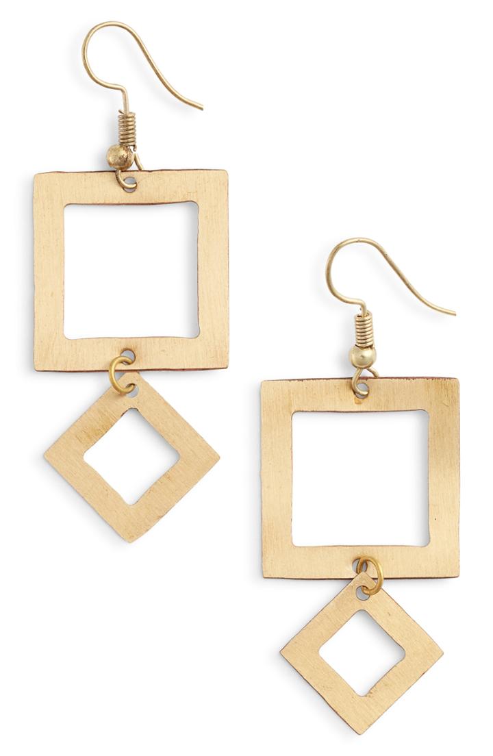 Women's Ten79la Double Frame Earrings