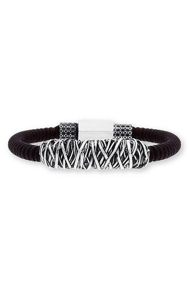 Men's Steve Madden Twisted Metal Cord Bracelet