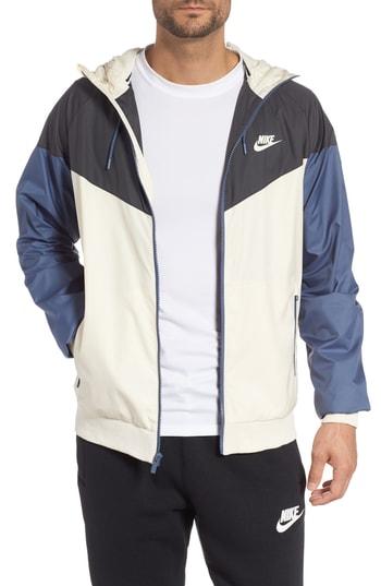 Men's Nike 'windrunner' Colorblock Jacket - Beige