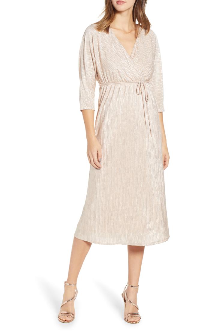 Women's Leith Faux Wrap Midi Dress