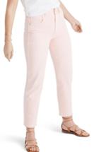 Women's Madewell Garment Dyed High Waist Straight Leg Jeans - Pink