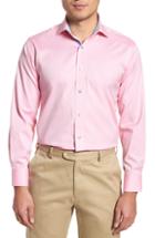 Men's Lorenzo Uomo Trim Fit Oxford Dress Shirt - 34 - Pink