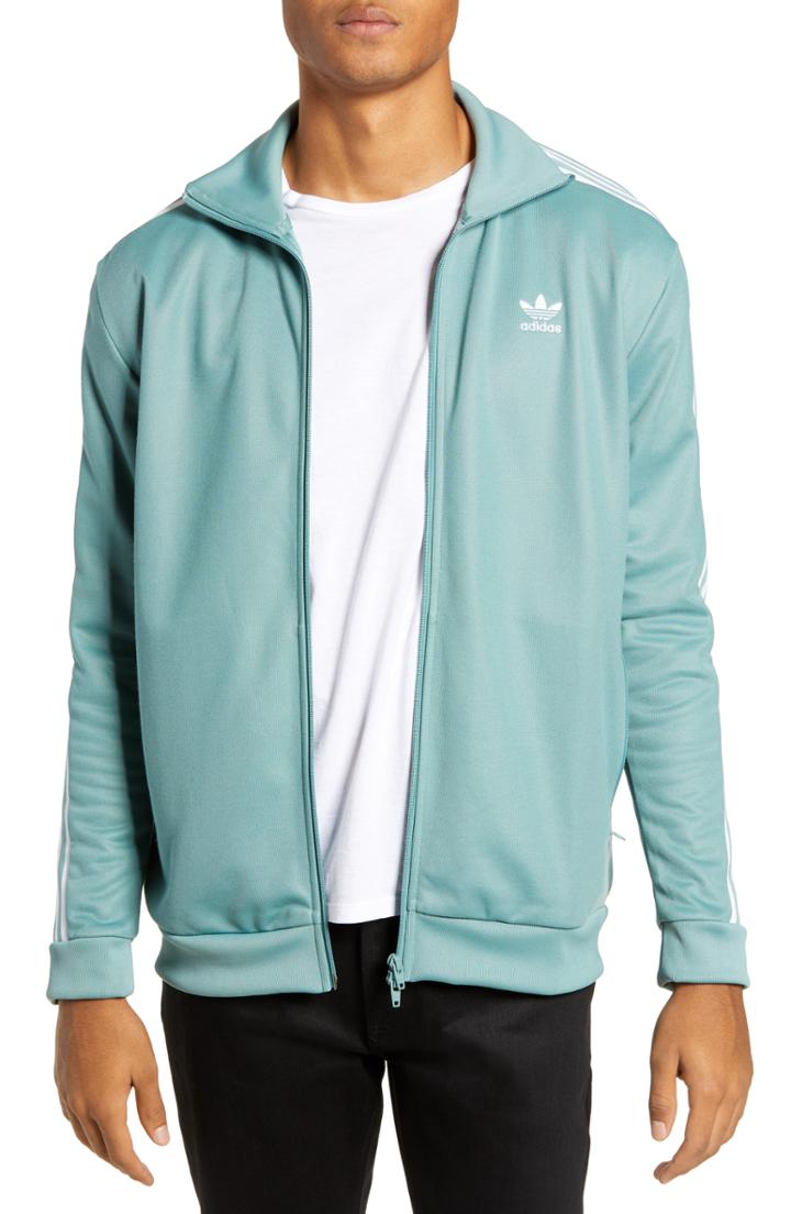 Men's Adidas Originals Beckenbauer Track Jacket, Size - Grey