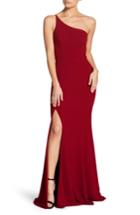 Women's Dress The Population Amy One-shoulder Crepe Gown - Red