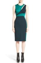 Women's Versace Collection Staple Detail Cutout Dress Us / 38 It - Blue/green