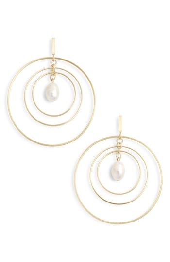 Women's Tory Burch Multihoop Pearl Earrings