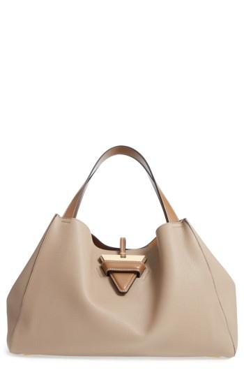 Loewe Barcelona Leather Tote - Beige