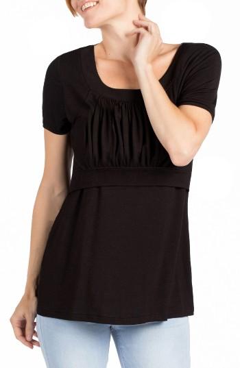 Women's Savi Mom Westin Maternity/nursing Top - Black