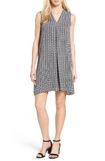 Women's Vince Camuto Villa Tile Print Shift Dress - Black