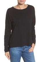 Women's Caslon High/low Cinch Botton Top, Size - Black