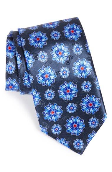 Men's Ermenegildo Zegna Floral Silk Tie