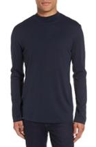Men's Vince Mock Collar Pullover, Size - Blue