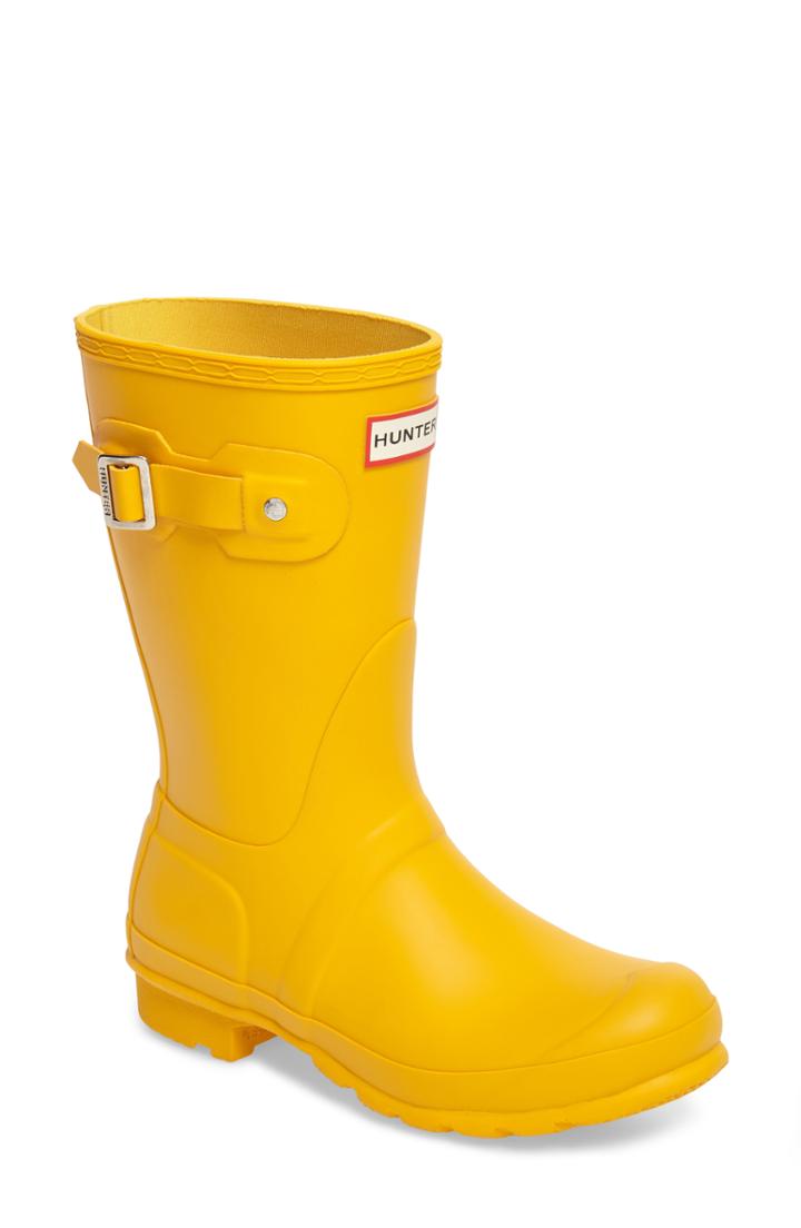 Women's Hunter Original Short Waterproof Rain Boot M - Yellow