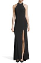 Women's Xscape Halter Neck Evening Dress - Black