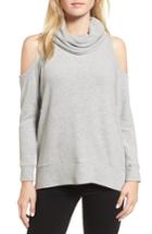 Women's Cupcakes And Cashmere Malden Cold Shoulder Sweater, Size - Grey