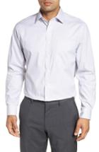 Men's Nordstrom Men's Shop Traditional Fit Non-iron Stripe Dress Shirt 32/33 - Purple