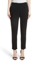 Women's Altuzarra Tristan Button Detail Skinny Pants Us / 44 Fr - Black