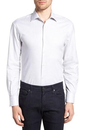 Men's John Varvatos Star Usa Fit Stretch Check Dress Shirt