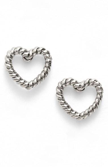Women's Marc Jacobs Rope Heart Stud Earrings