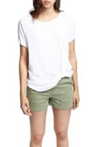 Women's Sanctuary Adrienne Side Twist Cotton Blend Top - White